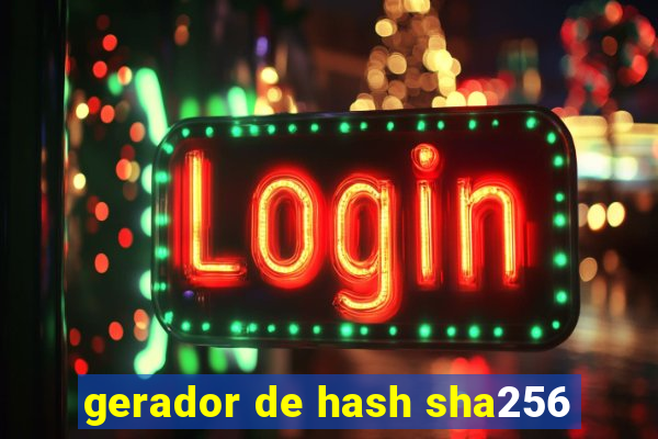 gerador de hash sha256